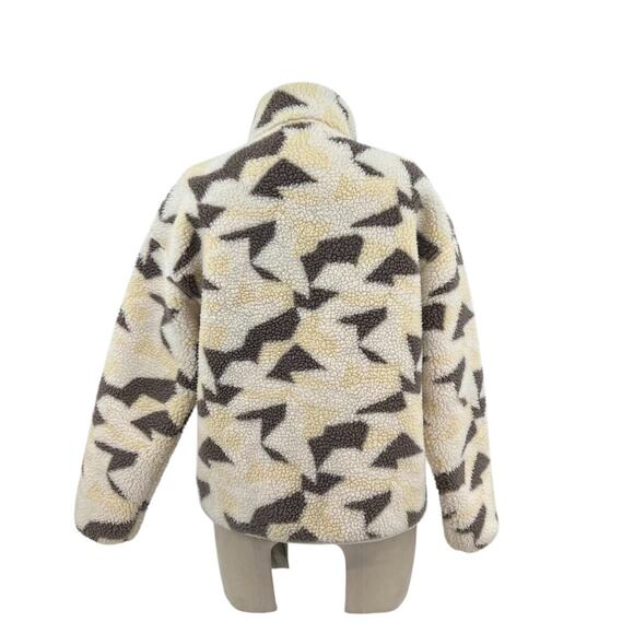 United‎ by Blue Recycled Sherpa Half Zip Pullover Egret Cream Beige Tan Size XS - Picture 6 of 12